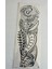 Tribal Sarmal 1 Hafta Kalıcı Tam Kol Bacak Yapıştırma Geçici Dövme 46 cm 1