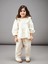 Lcw Baby Bej Bebe Yaka Kız Bebek Bluz ve Pantolon 2'li Takım 2