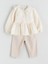 Lcw Baby Bej Bebe Yaka Kız Bebek Bluz ve Pantolon 2'li Takım 4