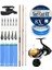 Yekoutdoor Profesyonel Olta Seti Okuma Trio Rex Surf 450CM 120-250 gr 3 Parça Surf Kamışı&shimano Makina Socorro 6000 Sw 1