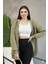 Kadın Genç Unisex Cepli Kapüşonlu Fermuarlı Sweatshirt Hırka 3