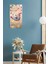 Renkli Kelebek ve Lale Desenli Uv Baskı Mdf Tablo Saat – 30X60 Cm– USD219 4