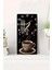 Temperli Cam Tablo Saat – Kahve ve Müzik Temalı 30X60 cm Uv Baskı – CUSD041 1