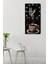 Temperli Cam Tablo Saat – Kahve ve Müzik Temalı 30X60 cm Uv Baskı – CUSD041 5