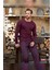 Erkek Civan Patlı Modal Bordo Pijama Takım 3350 2