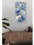 Dekoratif Çiçek Desenli Uv Baskı Mdf Tablo Saat – 30X60 Cm– USD239 2