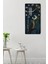 Baykuş ve Hilal Ay Temalı Temperli Cam Tablo Saat 30X60 cm | Hd Uv Baskı– CUSD188 5
