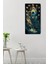 Uv Baskı Mdf Tablo Saat – Tavuskuşu Tüyü Desenli, 30X60 Cm– USD231 5