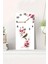 Pembe Çiçekler ve Serçe Kuşu Desenli Uv Baskı Mdf Tablo Saat – 30X60 Cm– USD223 1