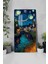 Van Gogh Esintili Gece Manzaralı Temperli Cam Tablo Saat – 30X60 cm Uv Baskı – CUSD018 6