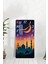 Hilal ve Mescit Siluetli Temperli Cam Tablo Saat – 30X60 cm Hd Uv Baskı– CUSD172 3