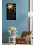 Tavus Kuşu ve Ay Işığı Temalı Temperli Cam Tablo Saat – 30X60 cm Uv Baskı– CUSD090 4