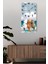 Sevimli Kedi Figürlü Temperli Cam Duvar Saati – 30X60 cm Uv Baskı– CUSD051 2