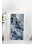 Lacivert Gri Mermer Desenli Temperli Cam Tablo Saat – 30×60 Cm– Uv Baskı– CUSD149 3