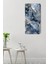 Lacivert Gri Mermer Desenli Temperli Cam Tablo Saat – 30×60 Cm– Uv Baskı– CUSD149 5