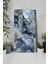Lacivert Gri Mermer Desenli Temperli Cam Tablo Saat – 30×60 Cm– Uv Baskı– CUSD149 6