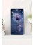 Mor Gül ve Gece Işıltısı Temalı Temperli Cam Duvar Saati – 33X33 cm | Hd Uv Baskı– CUSD078 1