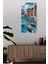 Temperli Cam Tablo Saat – Akdeniz Manzaralı 30X60CM Uv Baskı – USD003 1