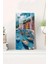 Temperli Cam Tablo Saat – Akdeniz Manzaralı 30X60CM Uv Baskı – USD003 2
