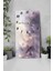 Mor Pastel Yaprak Desenli Temperli Cam Tablo Saat 30×60 cm Hd Uv Baskı– CUSD236 6