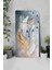 Tüy Desenli Temperli Cam Tablo Saat 30X60 cm | Hd Uv Baskı– CUSD192 6