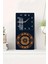 Lacivert Zeminli Altın Mandala Desenli Temperli Cam Tablo Saat 30×60 cm Hd Uv Baskı– CUSD230 1