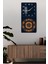 Lacivert Zeminli Altın Mandala Desenli Temperli Cam Tablo Saat 30×60 cm Hd Uv Baskı– CUSD230 2