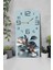 Dekoratif Mdf Tablo Saat – Çiçek Desenli, Uv Baskı, 30X60 Cm– USD242 6