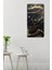 Temperli Cam Tablo Saat – Siyah Altın Damarlı Mermer Desenli Tasarım (30X60 Cm)– Uv Baskı– CUSD119 5