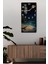 Gece Manzaralı Ay Işığı Sahil Temalı Temperli Cam Duvar Saati – 33X33 cm | Uv Baskı– CUSD077 2