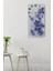 Mavi Çiçek Desenli Uv Baskı Mdf Tablo Saat – 30X60 Cm– USD221 5