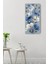 Mavi Beyaz Çiçek Desenli Temperli Cam Tablo Saat 30×60 cm Hd Uv Baskı– CUSD239 5