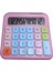 Pembe 12 Hane Renkli Kare Tuş Takımı Hesap Makinesi 1