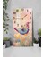 Renkli Kelebek ve Lale Bahçesi Temalı Temperli Cam Tablo Saat 30×60 cm Hd Uv Baskı– CUSD219 6