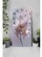 Zarif Pembe-Beyaz Çiçek Desenli Temperli Cam Tablo Saat – 30×60 cm Hd Uv Baskı– CUSD216 6