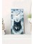 Kurt ve Dağ Manzaralı Temperli Cam Tablo Saat 30X60 cm | Hd Uv Baskı– CUSD189 1