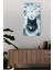 Kurt ve Dağ Manzaralı Temperli Cam Tablo Saat 30X60 cm | Hd Uv Baskı– CUSD189 2