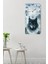Kurt ve Dağ Manzaralı Temperli Cam Tablo Saat 30X60 cm | Hd Uv Baskı– CUSD189 5