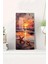 Gün Batımı Deniz Kenarı Temalı Temperli Cam Saat – Hd Uv Baskı 30X60 cm CUSD068 1