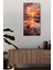 Gün Batımı Deniz Kenarı Temalı Temperli Cam Saat – Hd Uv Baskı 30X60 cm CUSD068 2