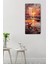 Gün Batımı Deniz Kenarı Temalı Temperli Cam Saat – Hd Uv Baskı 30X60 cm CUSD068 5