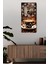 Kahve ve Nota Desenli Temperli Cam Tablo Saat – 30X60 cm Uv Baskı – CUSD014 2