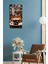 Kahve ve Nota Desenli Temperli Cam Tablo Saat – 30X60 cm Uv Baskı – CUSD014 4