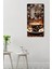Kahve ve Nota Desenli Temperli Cam Tablo Saat – 30X60 cm Uv Baskı – CUSD014 5