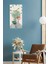 Temperli Cam Tablo Saat – Pastel Renkli Bitki Desenli Minimal Tasarım (30X60 Cm)– Uv Baskı– CUSD120 4