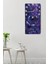 Mor Kelebekli Uv Baskı Mdf Tablo Saat – 30X60 Cm– USD233 5