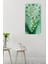 Yeşil Zemin Üzerinde Vadideki Zambak Desenli Uv Baskı Mdf Tablo Saat – 30X60 Cm– USD224 5