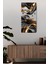 Siyah Gold Soyut Desenli Temperli Cam Tablo Saat – 30X60 Cm– Uv Baskı– CUSD140 2