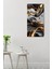 Siyah Gold Soyut Desenli Temperli Cam Tablo Saat – 30X60 Cm– Uv Baskı– CUSD140 5