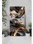 Siyah Gold Soyut Desenli Temperli Cam Tablo Saat – 30X60 Cm– Uv Baskı– CUSD140 6